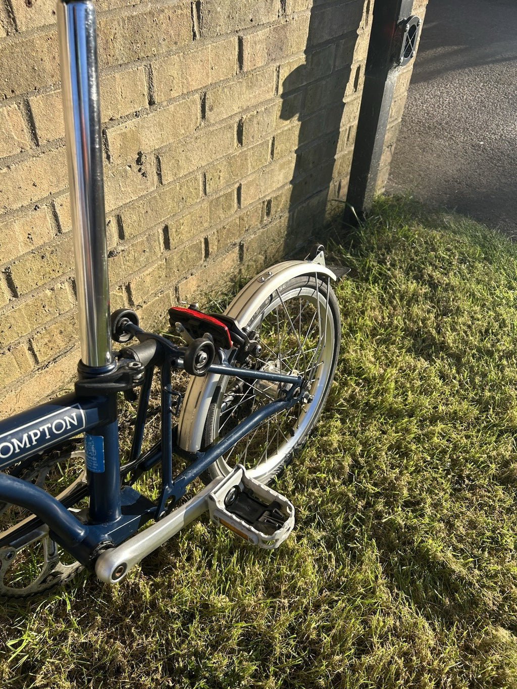 Brompton M3L Folding Bike 3-Speed, Blue