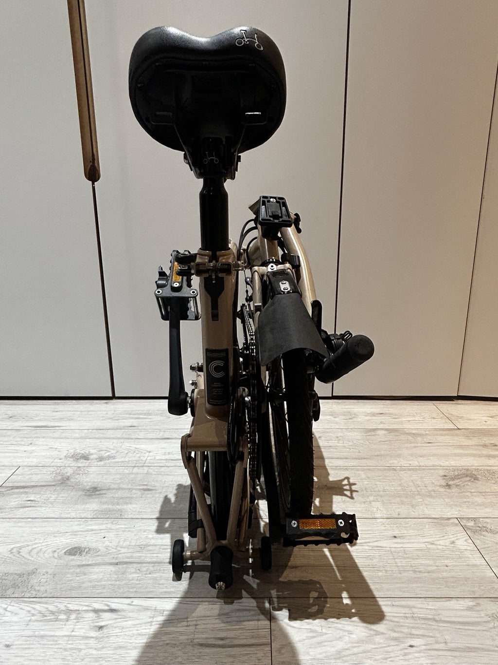 Brompton C Line 6 Speed 2024 Mid Handlebar Folding Bike - Dune Sand