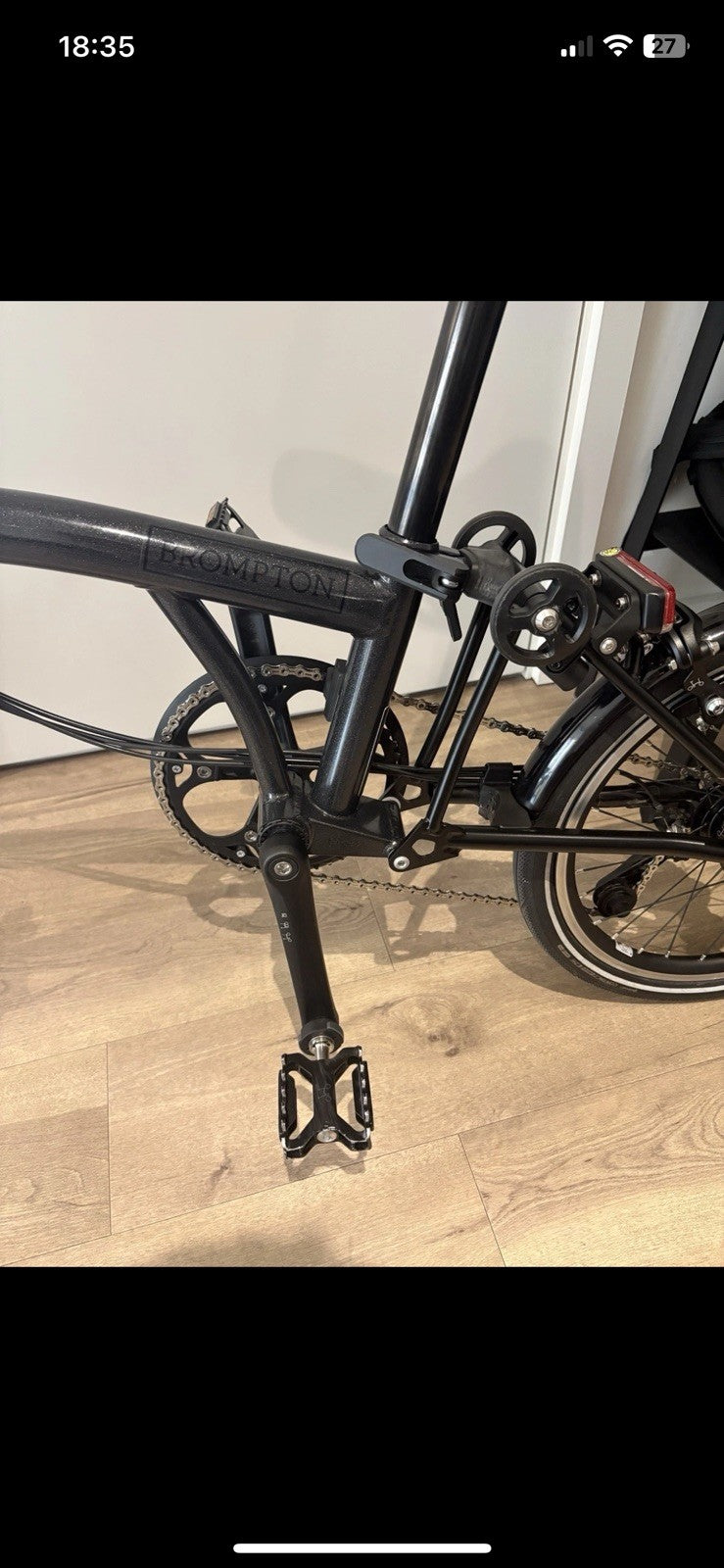 Brompton P Line Explore 2025 12-Speed Mid + upgrades - Midnight Black