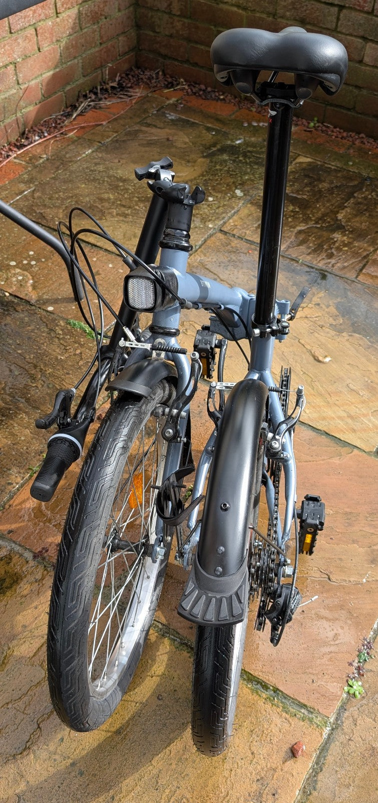 Btwin Folding Bike Fold 120 - Grey - Used Excellent condition 6 speed