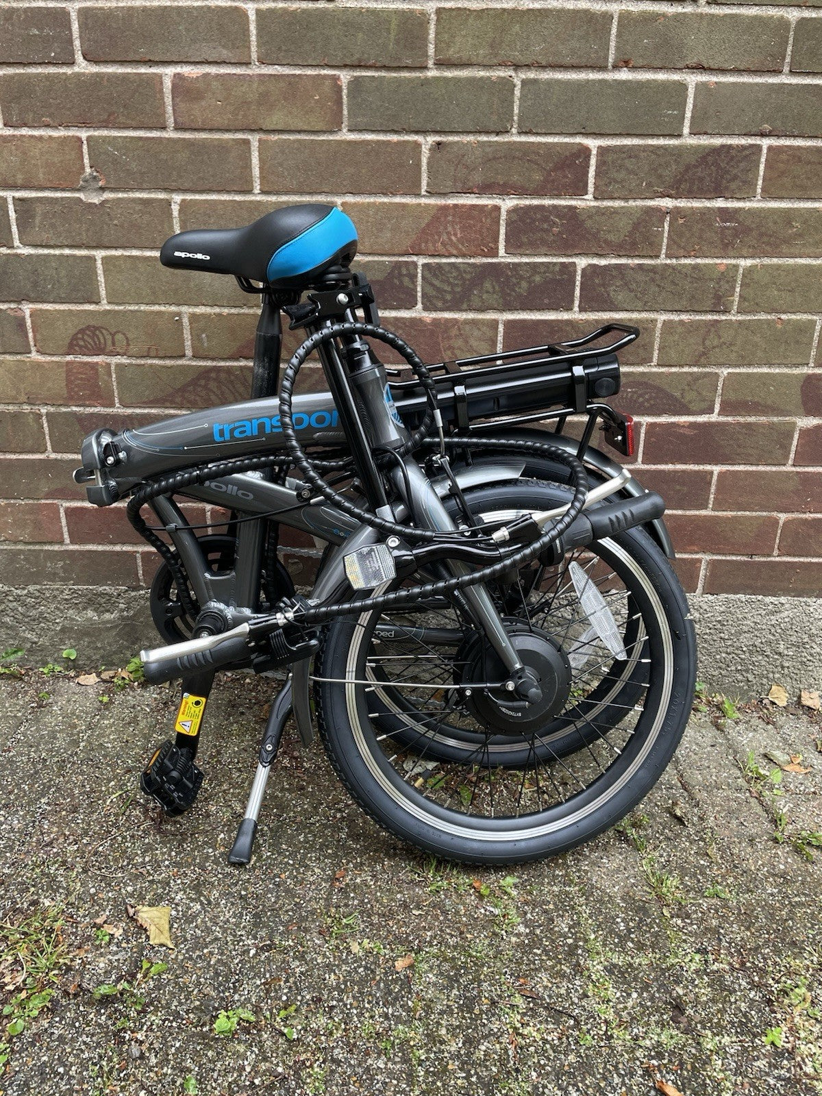 Apollo Transport Folding Bike 20in 250W 7 Speed Grey