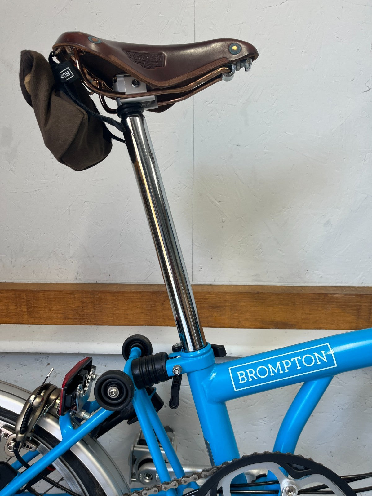 Brompton folding bike 6 speed C Line Blue