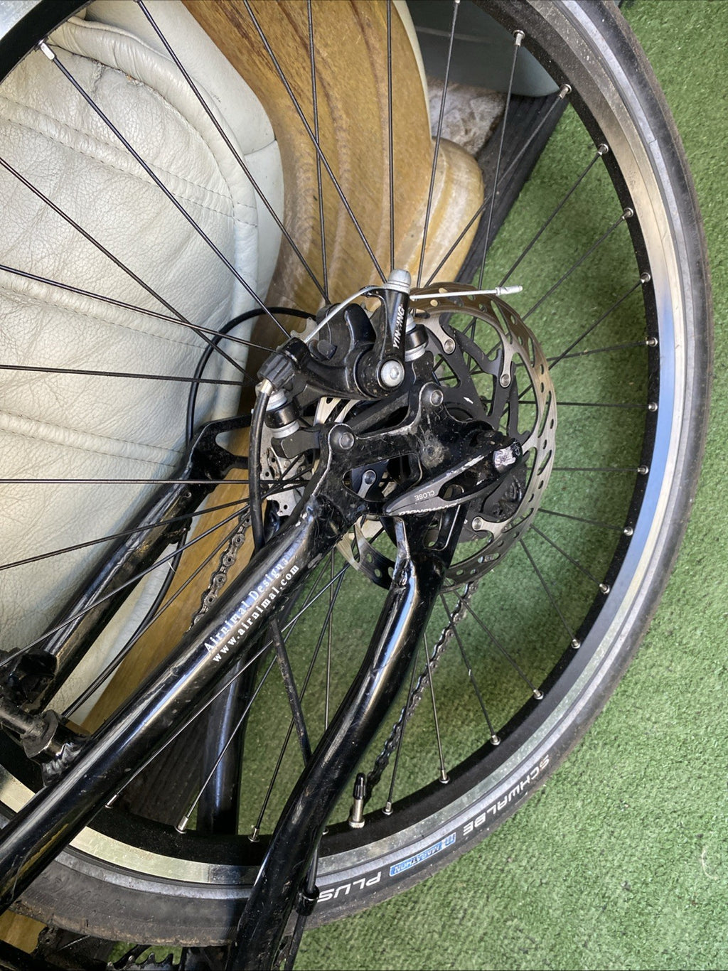Airnimal Joey 10 Speed Folding Bike, Brand-New Wheels ￼