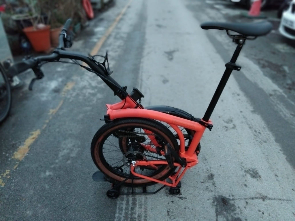 Brompton G Line Folding Bike, large , Adventure Orange, 8 Speed Alfine