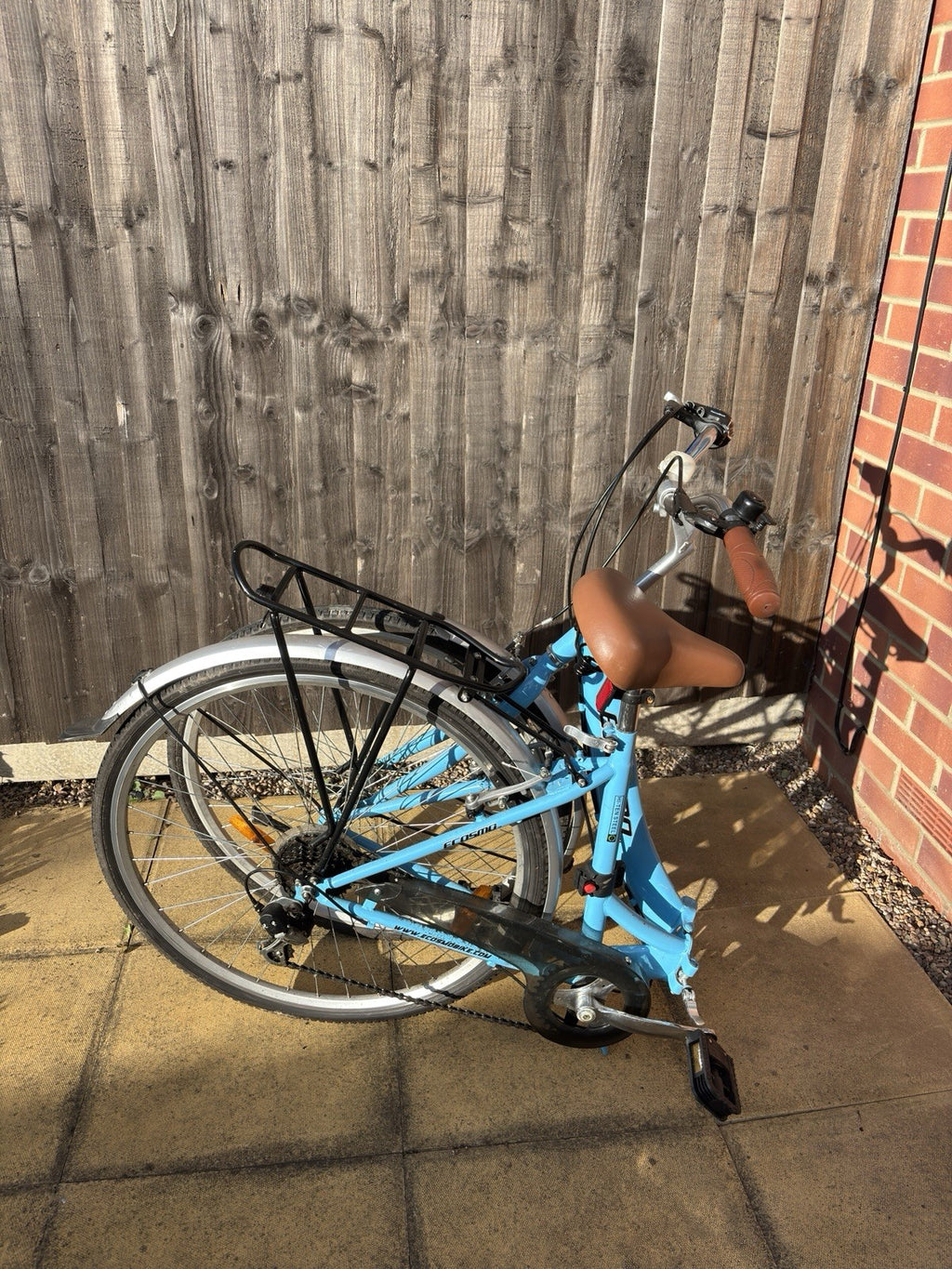 Ecosmo  26 Inch Wheel Women Folding Bike Blue Good Condition