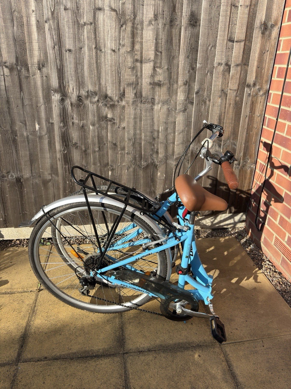 Ecosmo  26 Inch Wheel Women Folding Bike Blue Good Condition