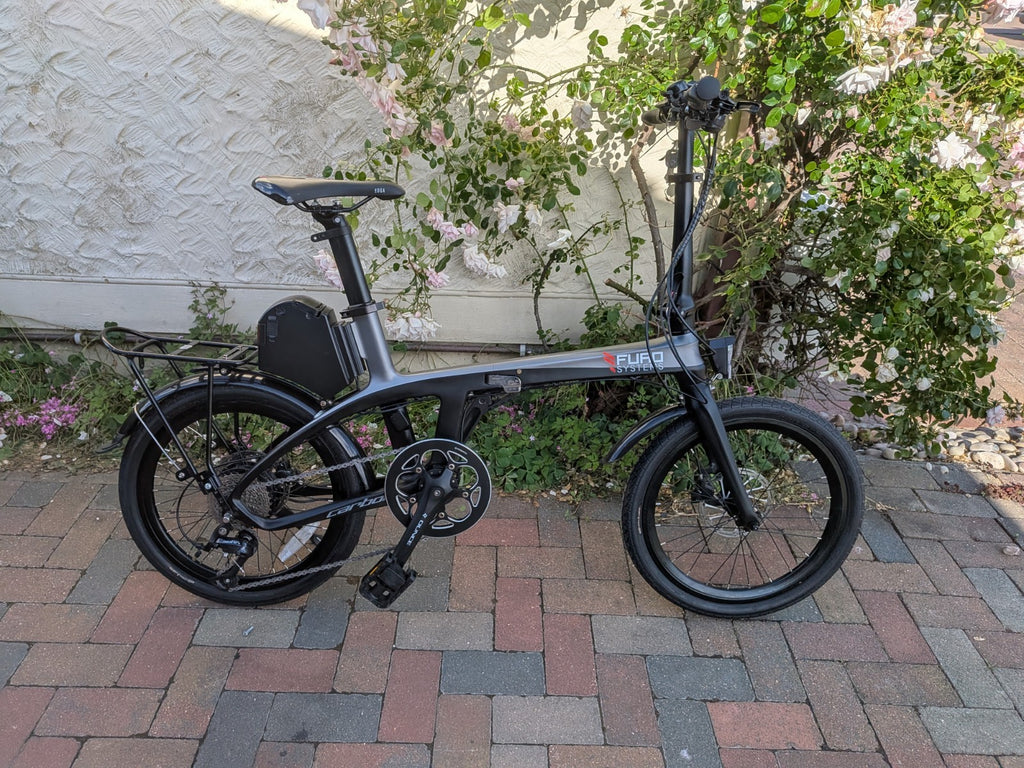 FURO 'E' Powered Folding Bike,FULL CARBON FRAME,EX-DEMO, Ridden For 9 Miles.L@@K