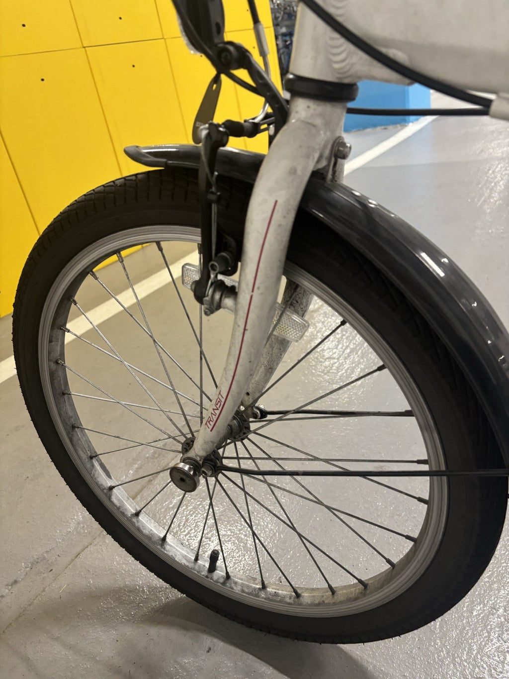 Carrera Transit Lightweight Folding Bike 6061 T6 Aluminium White Colour