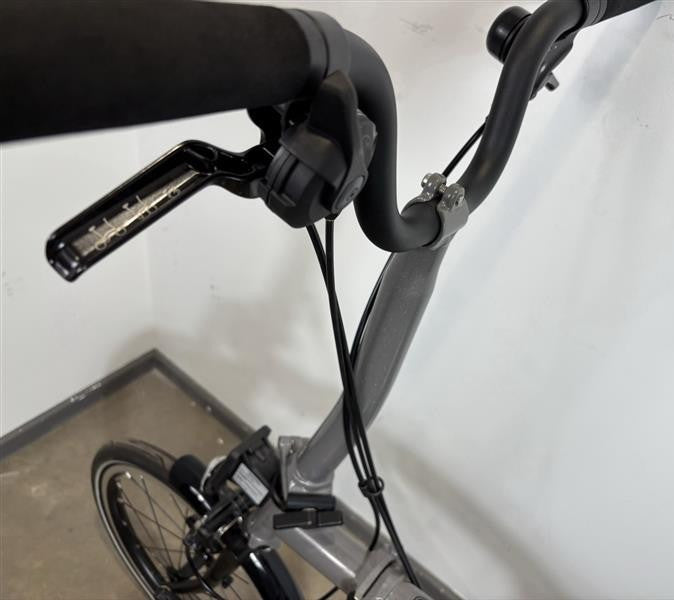 Brompton P Line 4 Speed 2022 Mid Handlebar Folding Bike - Storm Grey