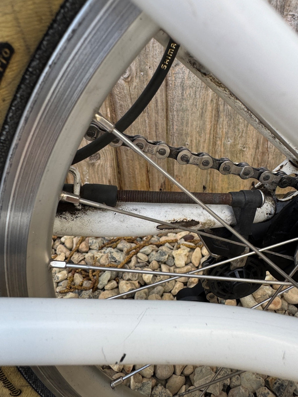 Brompton S2L Folding Bike White Good Condition
