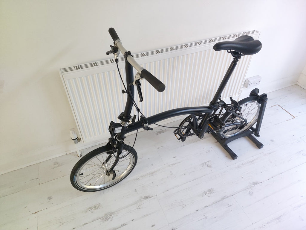 Brompton S1E Black Folding Bike