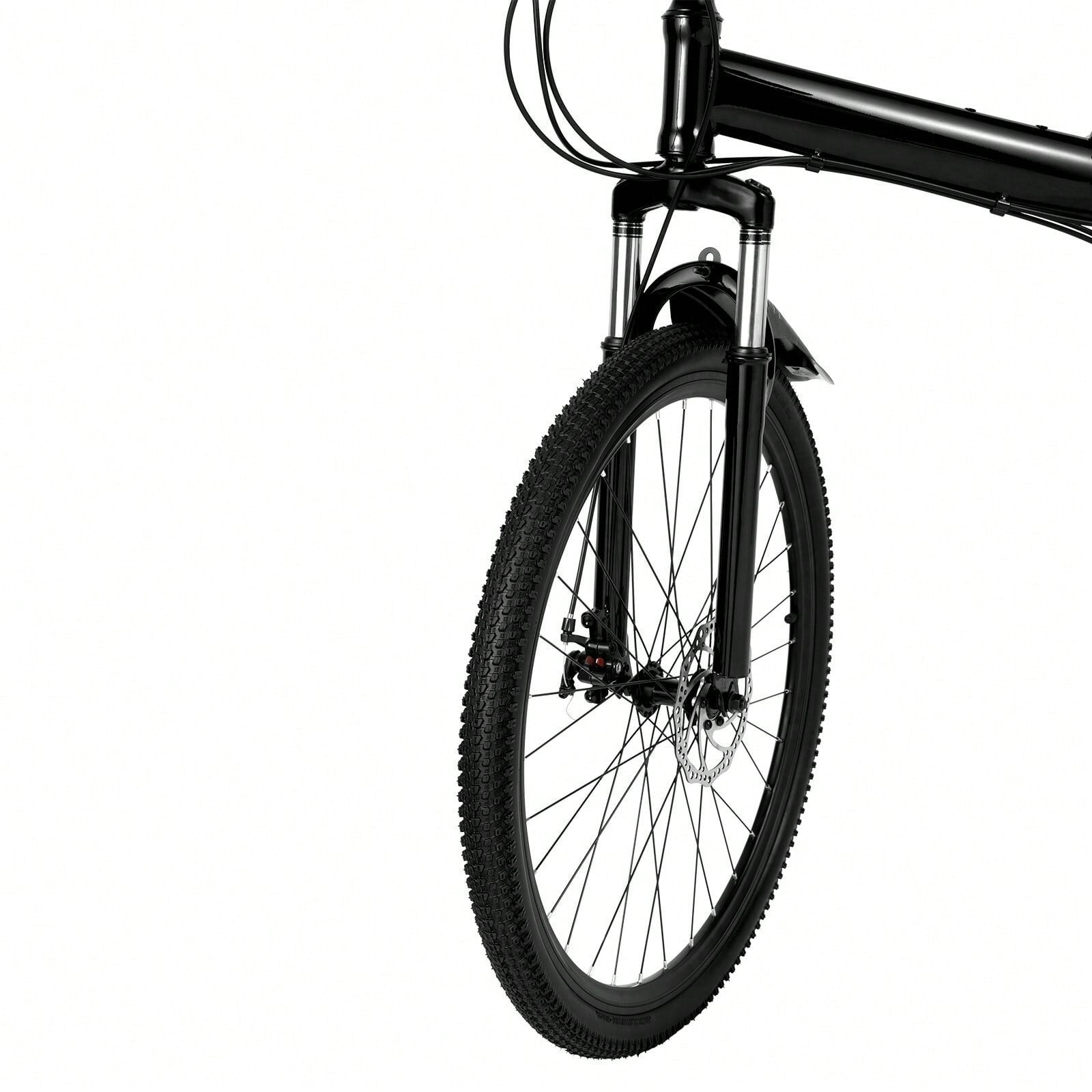 26 in Folding Mountain Bike 21-Speed MTB Bicycle Full Suspension Disc Brake Bike