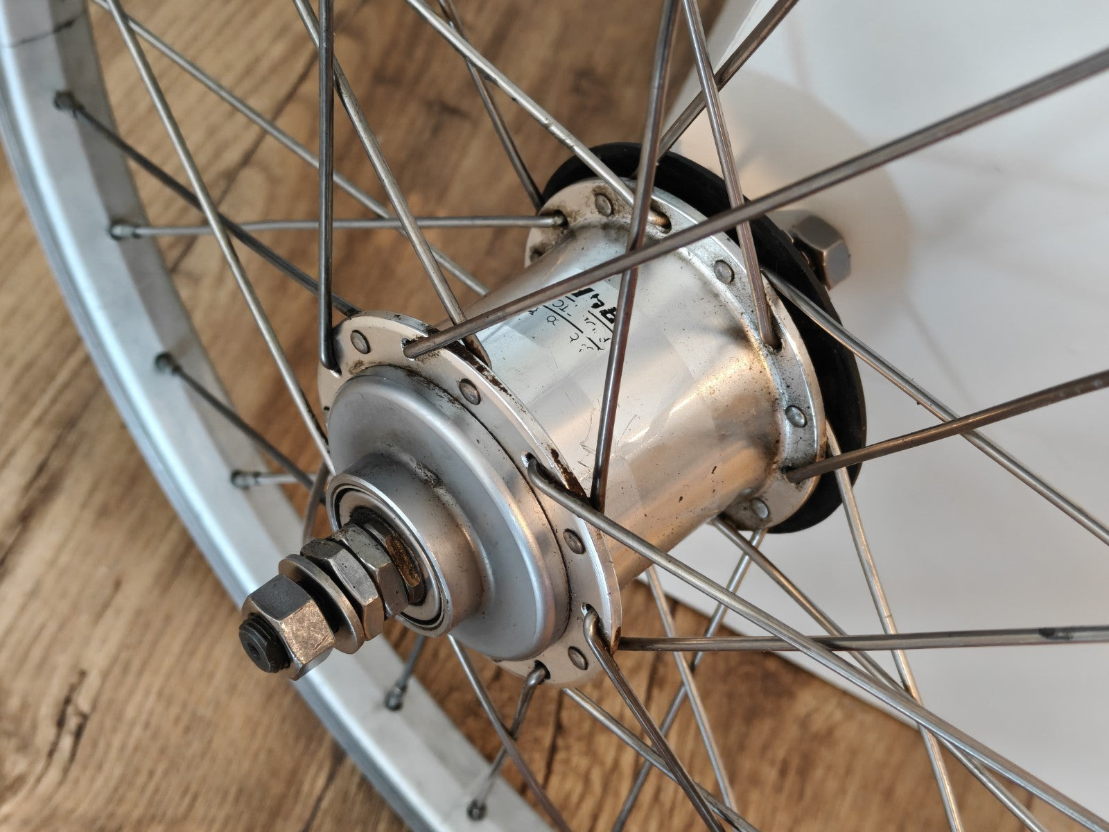 Brompton BSR 6 Speed Rear Wheel  - Silver