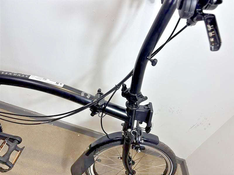 Brompton C Line 6 Speed 2024 Low Handlebar Folding Bike - Matt Black