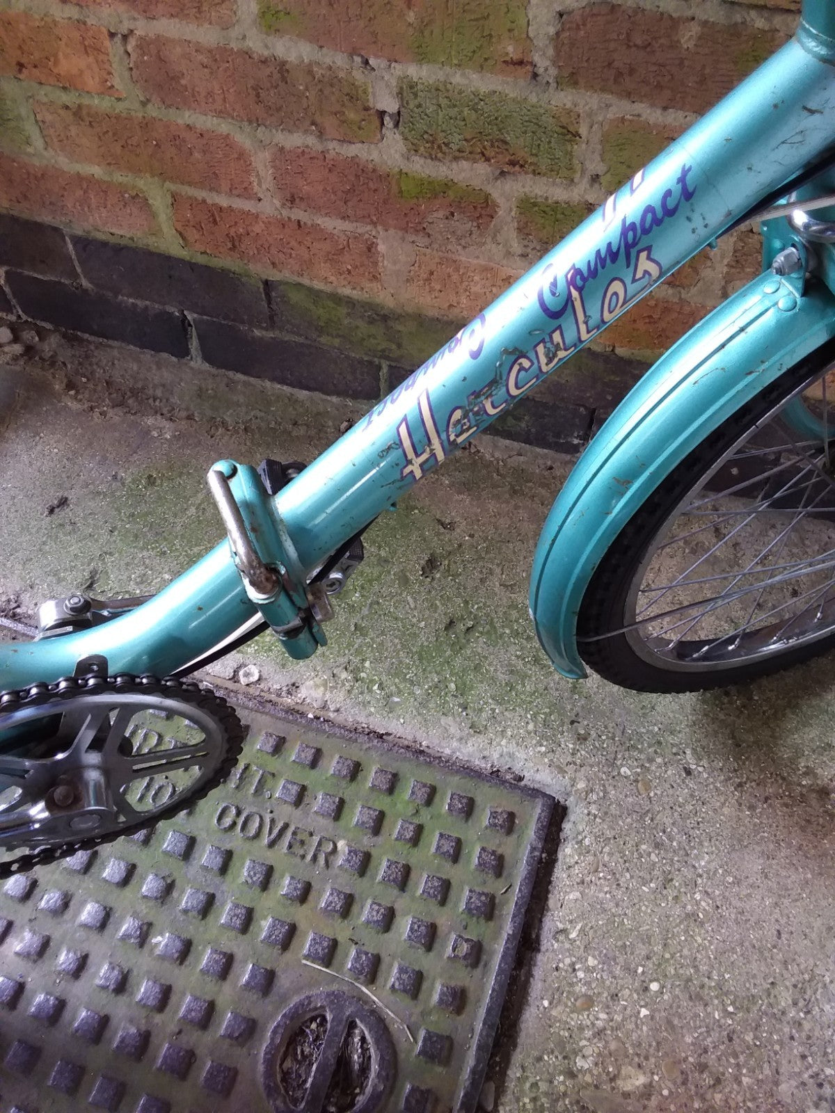 Hercules Compact Folding Bike Vintage 1970s 20" Wheel