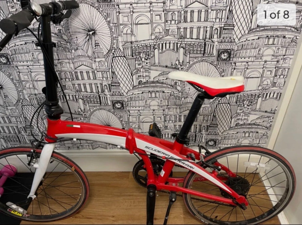 Rare collectible Ferrari scuderia fold up city bike