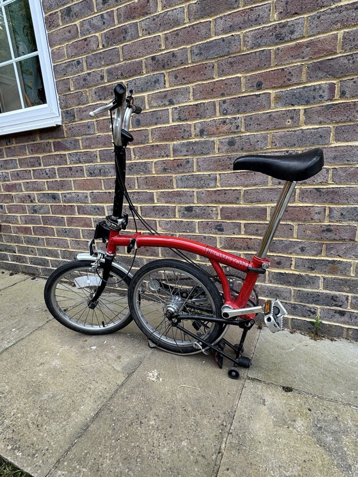 Brompton 16in Folding Bike Red/Black/Silver.