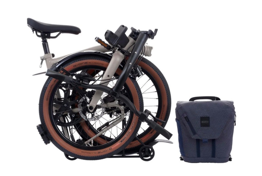 BROMPTON ELECTRIC G LINE 4 SPEED 2026 FOLDING BIKE IN TRAILDUST WHITE