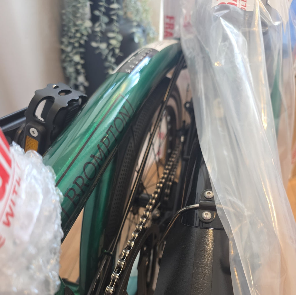 Brompton P Line 4-Speed - Urban Low Handlebar Folding Bike - Emerald Green LTD!