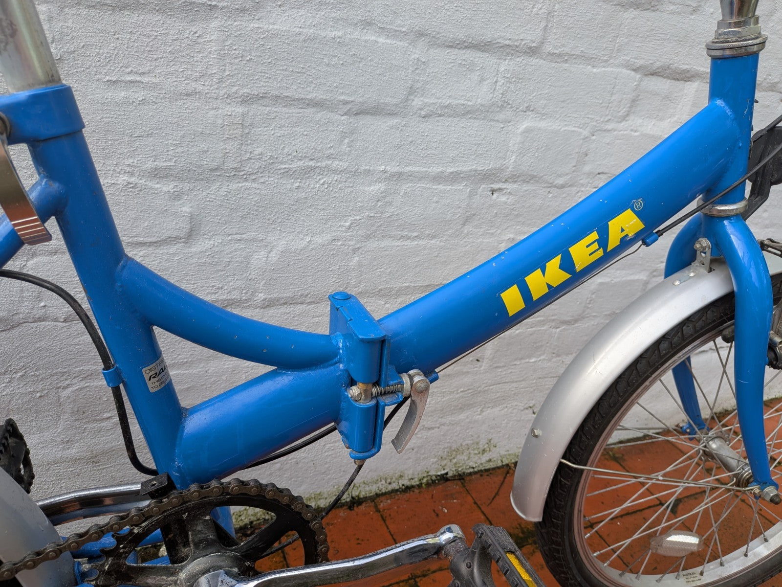 Folding IKEA Raleigh Adult Bike with Basket - Good Condition