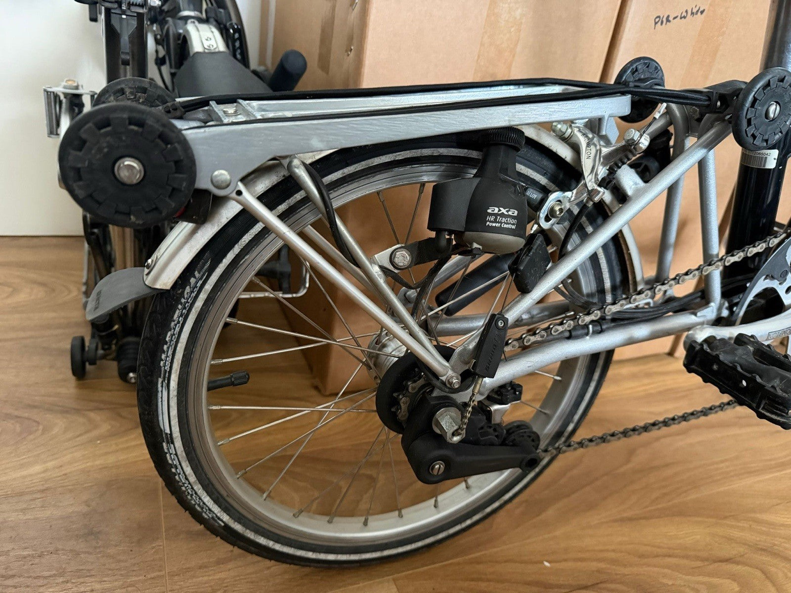 Brompton P6R folding bicycle Black/Silver