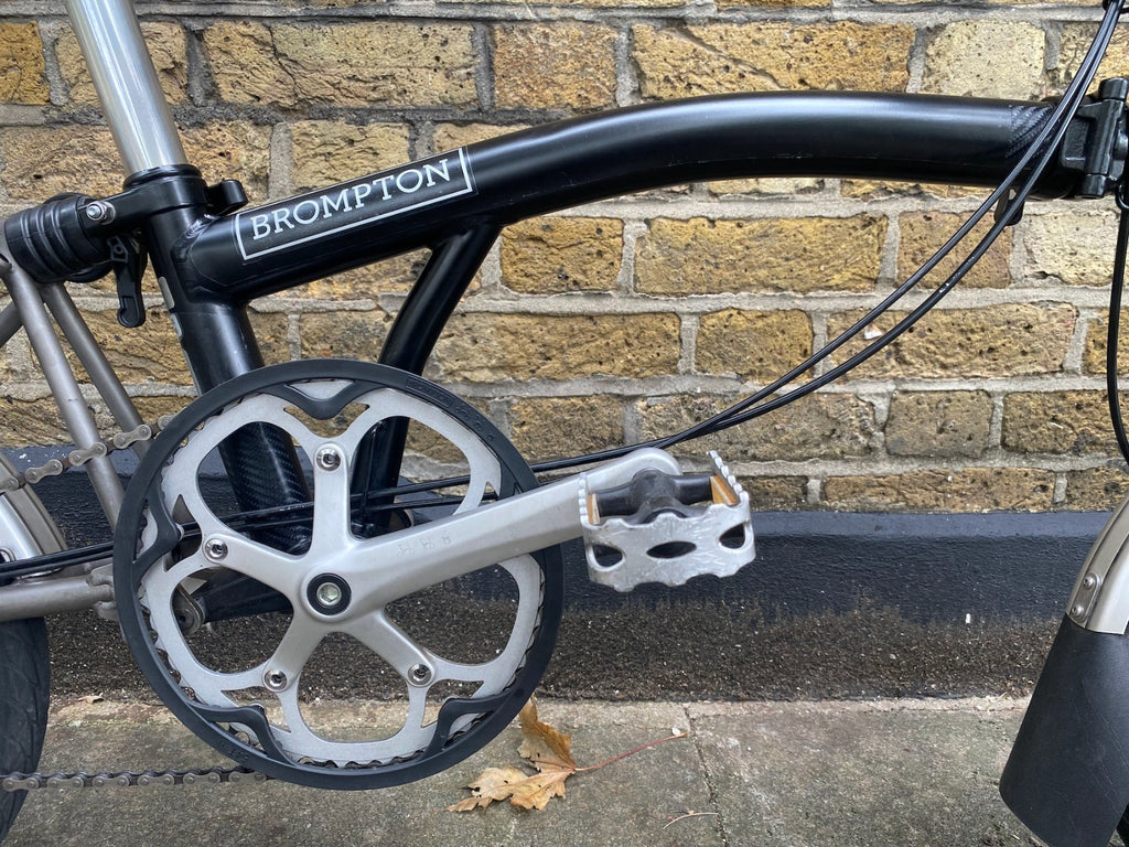 BROMPTON S2LX Folding Bike - Titanium and steel super light Black