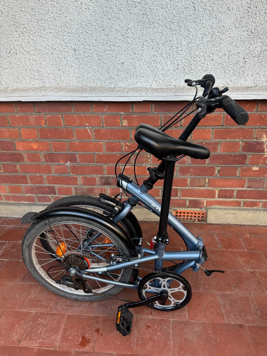 BTWIN Fold 120 Folding Bike - 20” Wheels - 6 Speed - With Kryptonite Lock +Cable