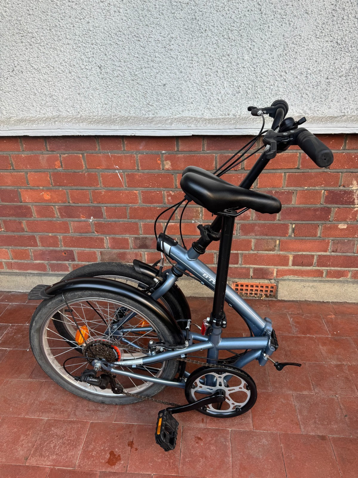 BTWIN Fold 120 Folding Bike - 20” Wheels - 6 Speed - With Kryptonite Lock +Cable