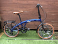 Raleigh Stowaway Folding Bike. 20” wheels. Good condition. 2023 Blue