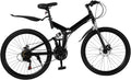 26 inch Full Suspension Mountain Bike 21 Speed Folding Bicycle Adult Bicycle