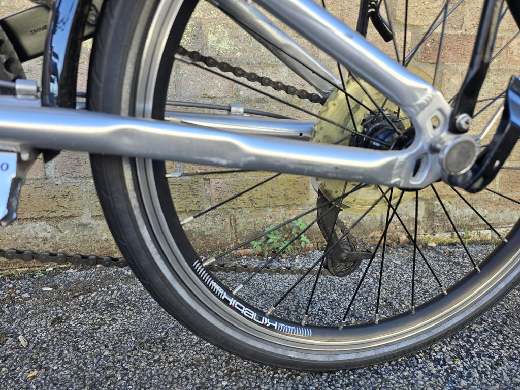 Dahon Helios Metro Vintage Folding Aluminium Push Bike Silver, Circa 1999