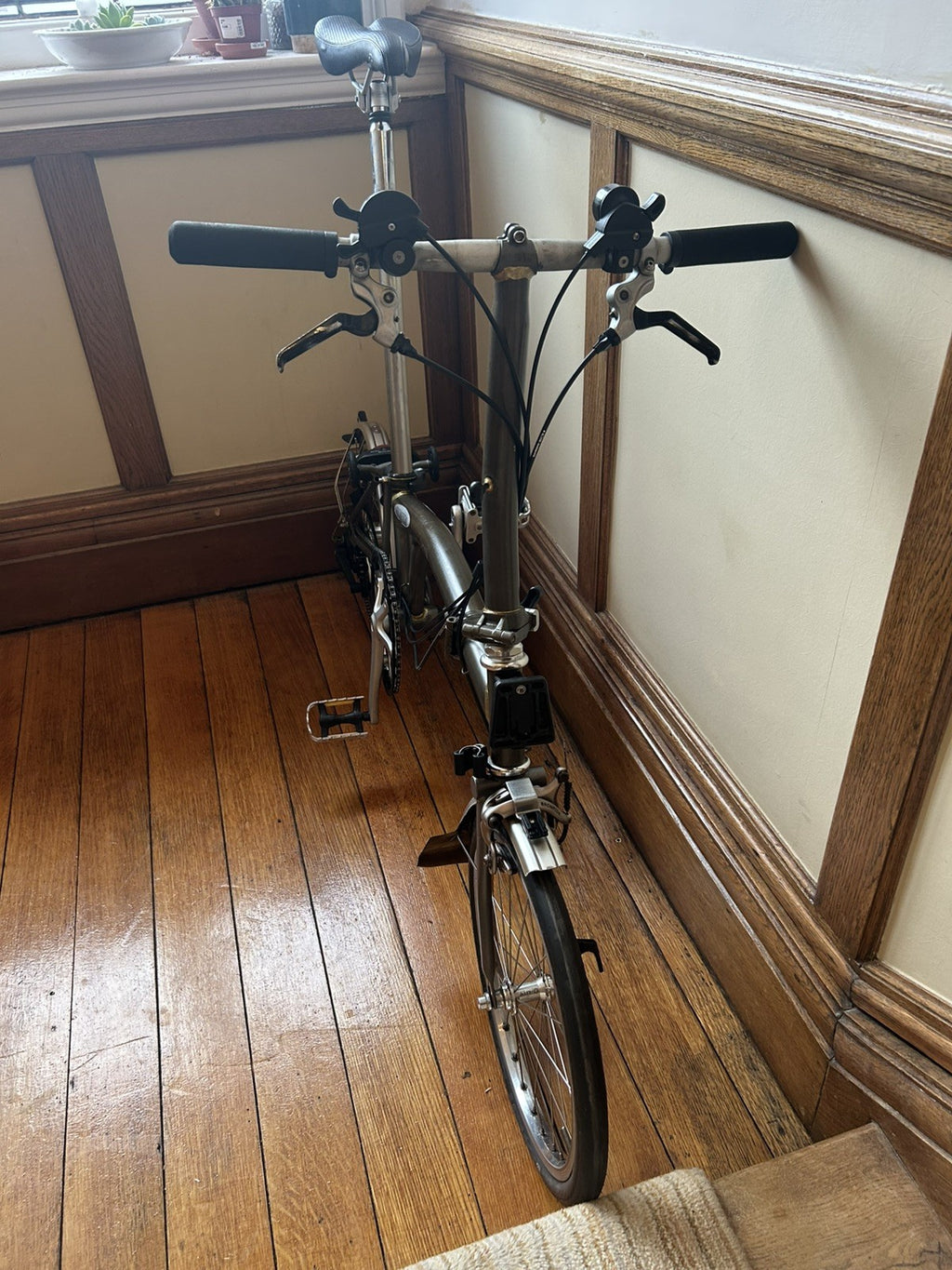 Brompton S6LX - 6 Speed Titanium & Steel Folding Bike - Raw Lacquer
