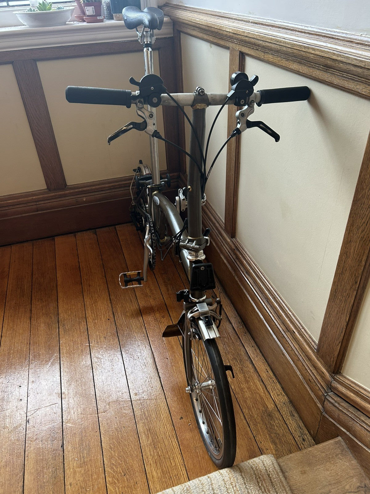 Brompton S6LX - 6 Speed Titanium & Steel Folding Bike - Raw Lacquer