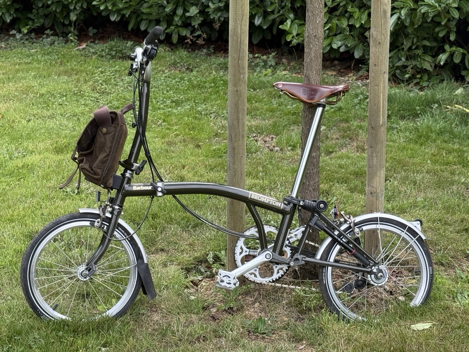 Brompton X Barbour Folding Bike M6L USED ONLY ONCE! Green
