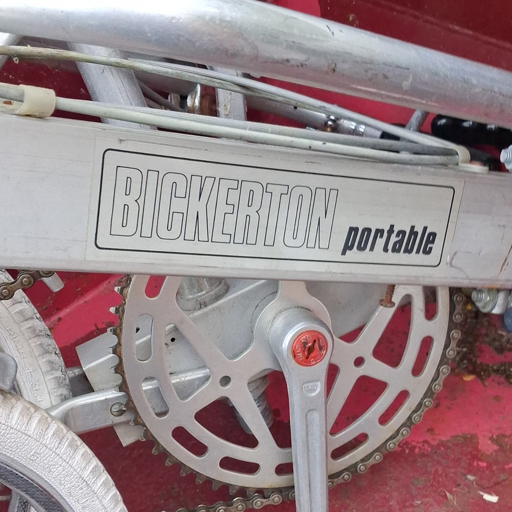 Bickerton Portable Folding Bike, Silver, 20 in Wheels, Folding Bicycle