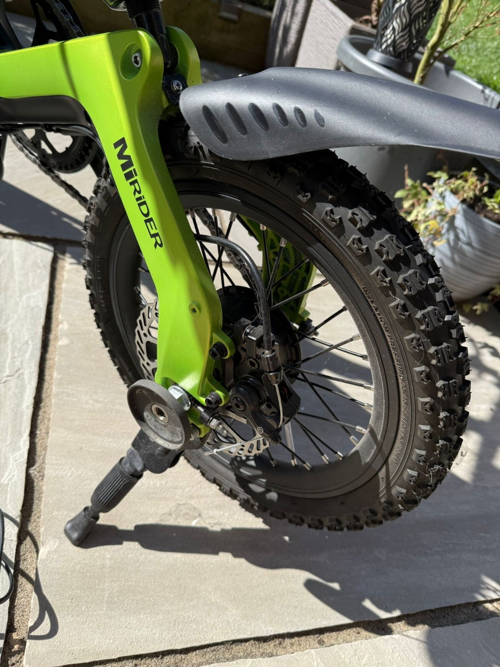 MiRider One Folding Electric Urban Bike - Acid Green - Amazing Condition