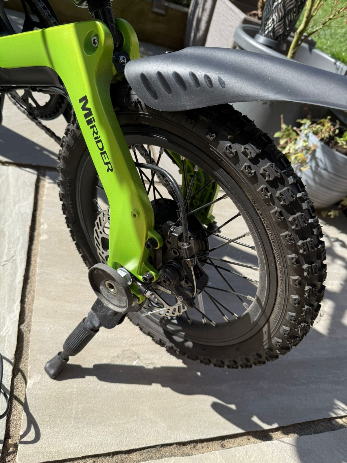 MiRider One Folding Electric Urban Bike - Acid Green - Amazing Condition