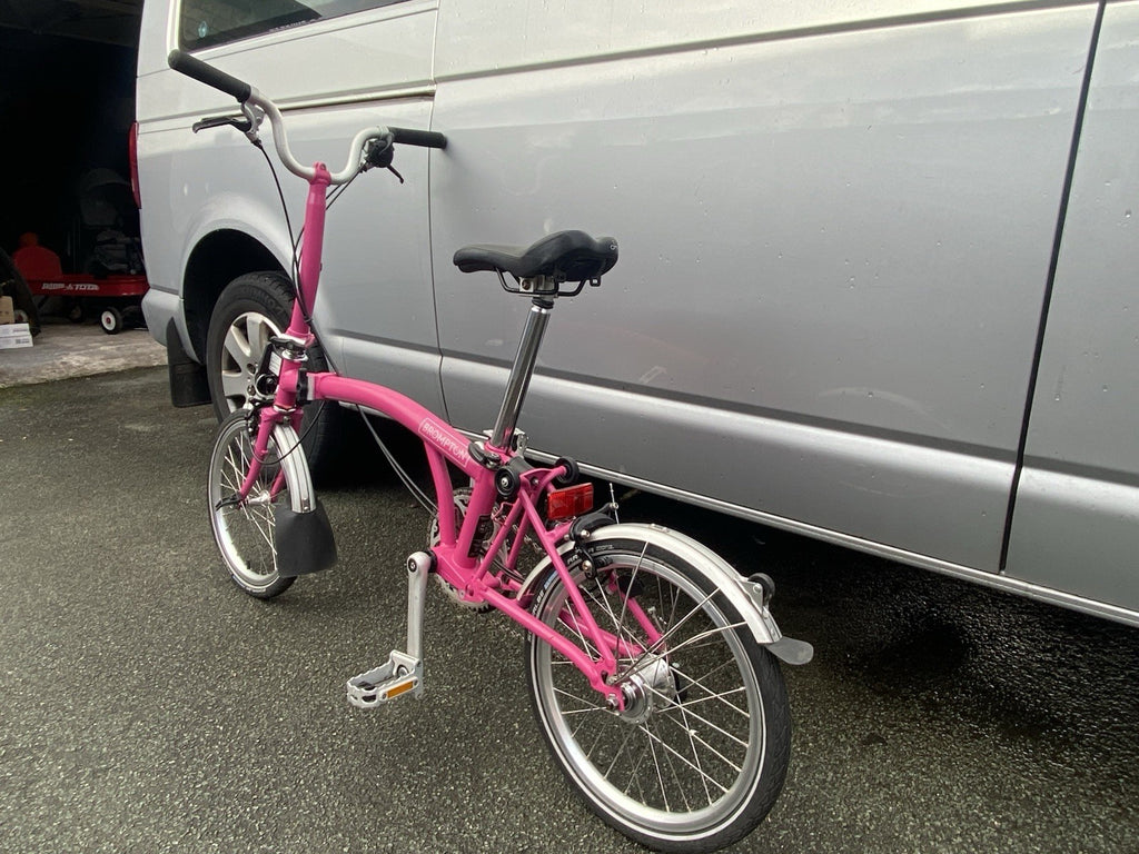 Brompton M3L  C-line Folding Bike 3-Speed Hot Pink