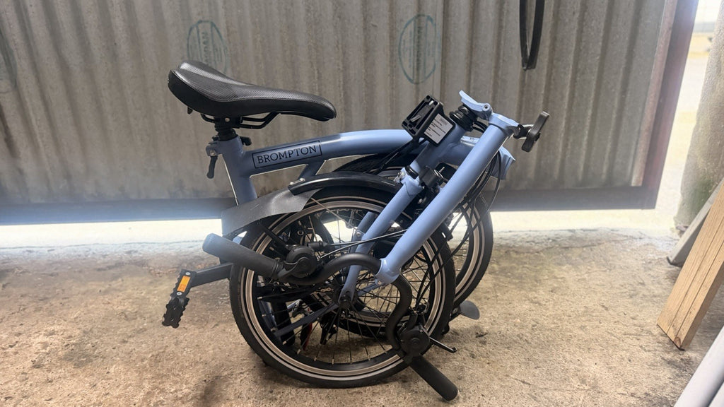 Brompton Bike M6L C-LineExplore Mid Handlebar2022 Folding Bike - Cloud Blue