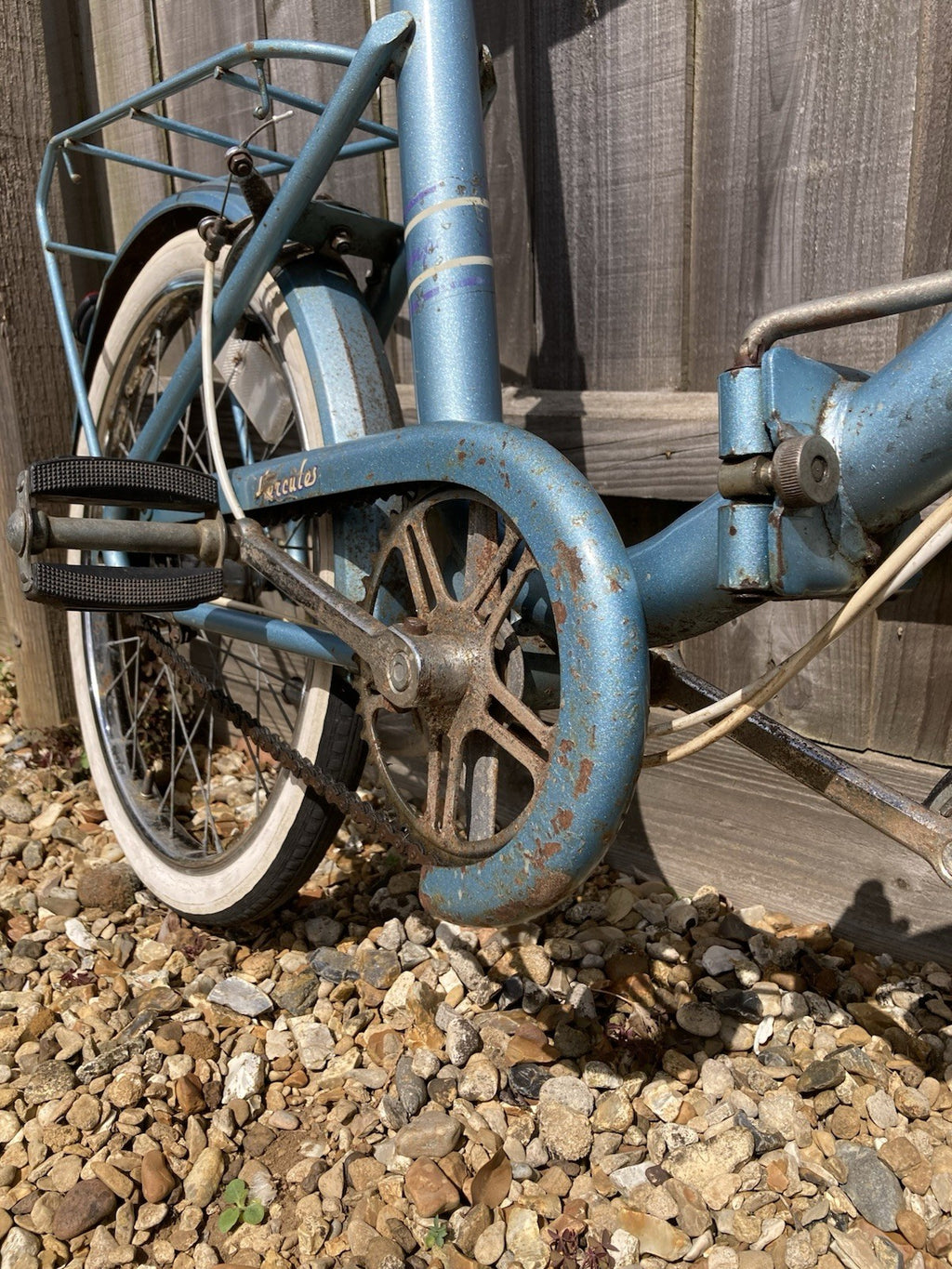 Raleigh Hercules Compact Folding Bike Vintage Stowaway Shopper, Fold-Up, Retro