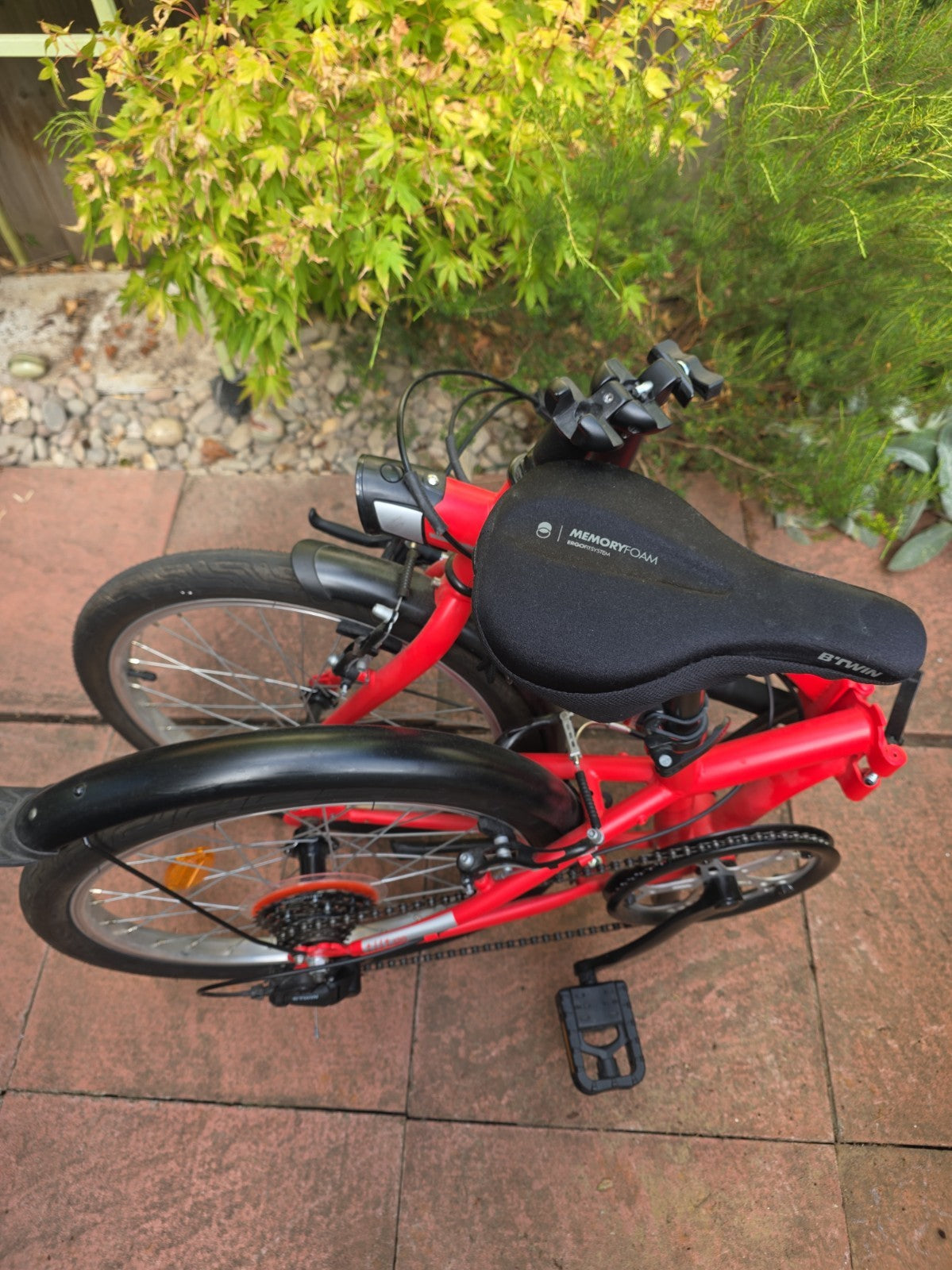 BTwin Red Folding bike, Decathlon, perfect condition
