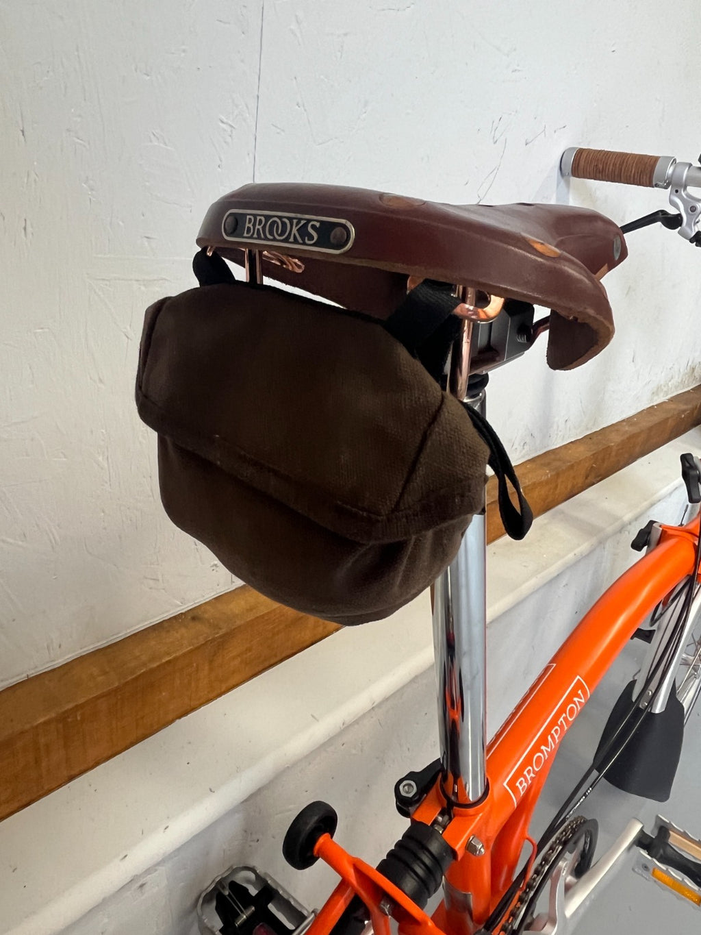 Brompton folding bike 3 speed C Line Orange