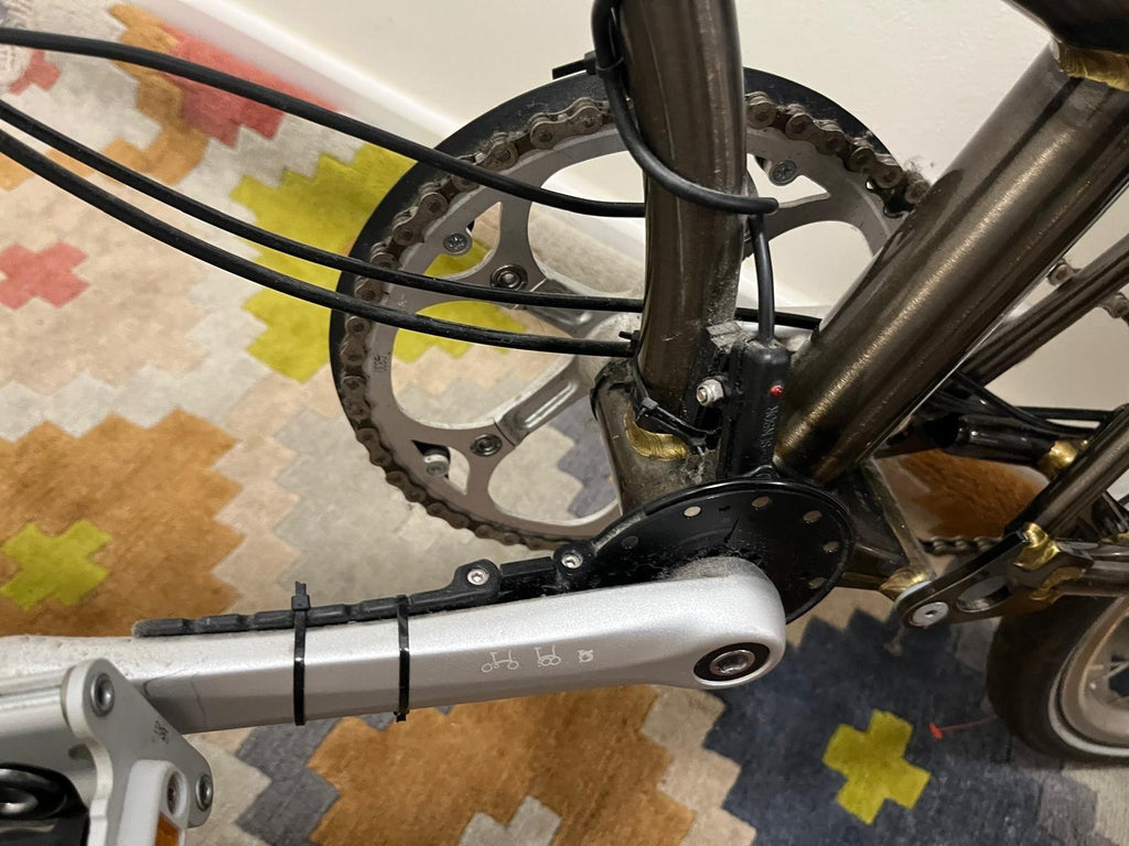 Brompton C Line Mk5, 3-Speed, Mid Handlebars + Swytch Kit – Black, Bare