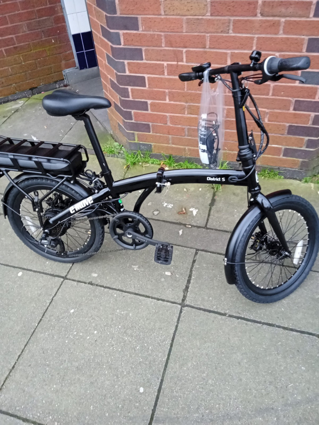Eco Energy E Move District S Black Fold Down Electric City Bike Size Medium Used