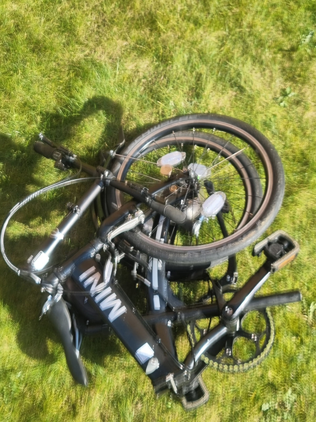 BMW Mini Unisex Folding Bike Black