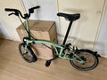 Brompton C Line Explore, 6-Speed, Matcha Green, Black Ed, Mid Handlebar, 2024