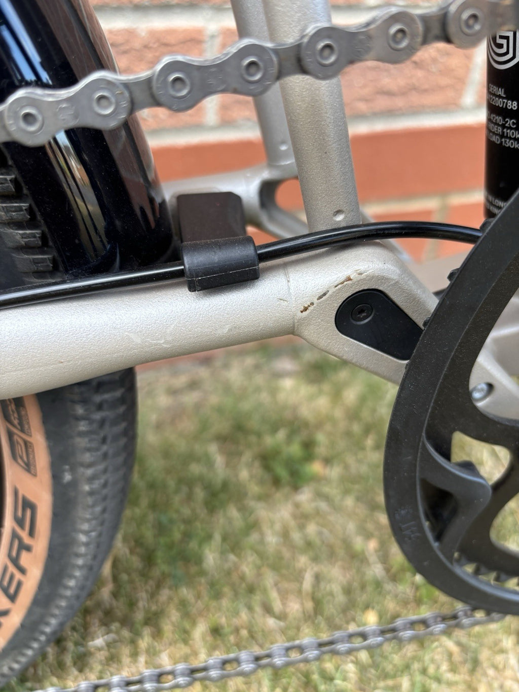 Brompton G Line Medium Folding Bike 8-Speed, Traildust White