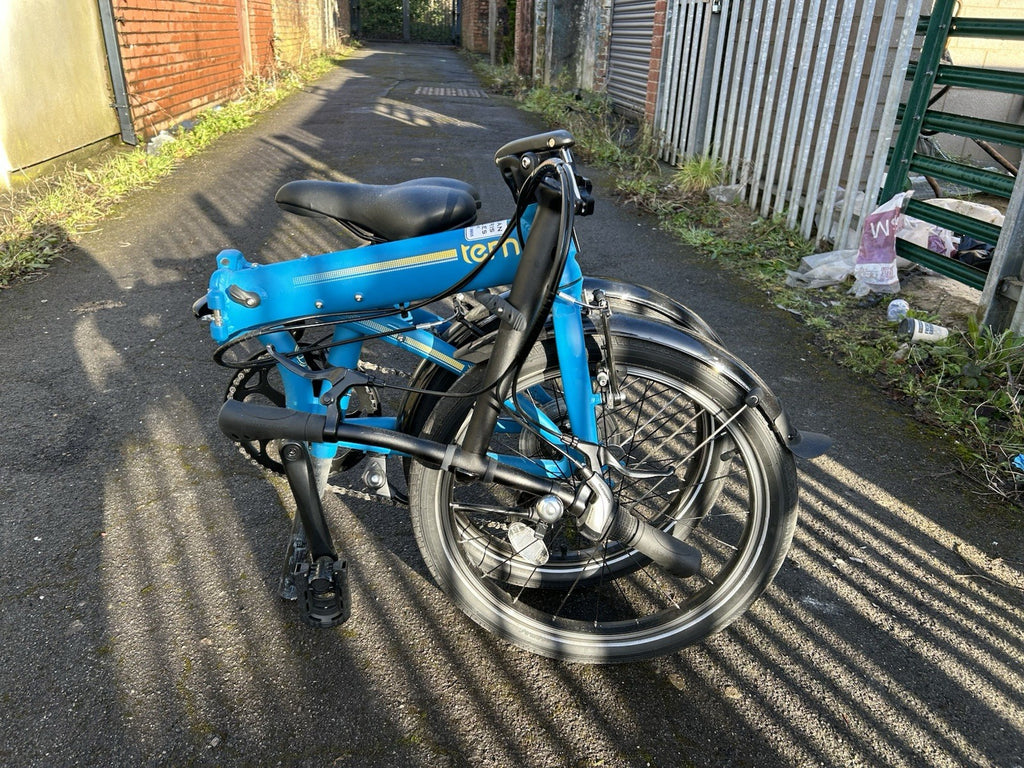Tern Link C8 Folding Bike 8-Speed, Blue