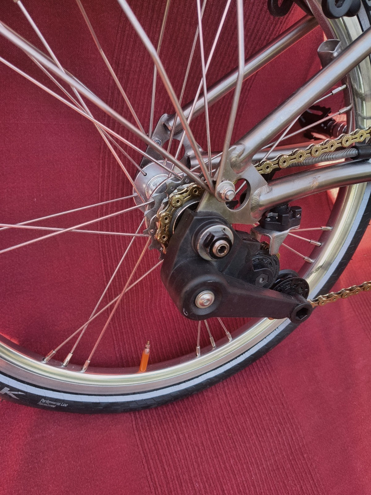 Titanium 'Brompton Style' Trifold Bike, 7.7kg, 3 Speed, Excellent Condition.