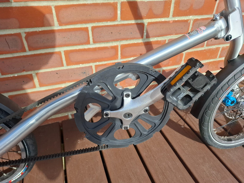 STRIDA Folding Bike - Silver - Good condition